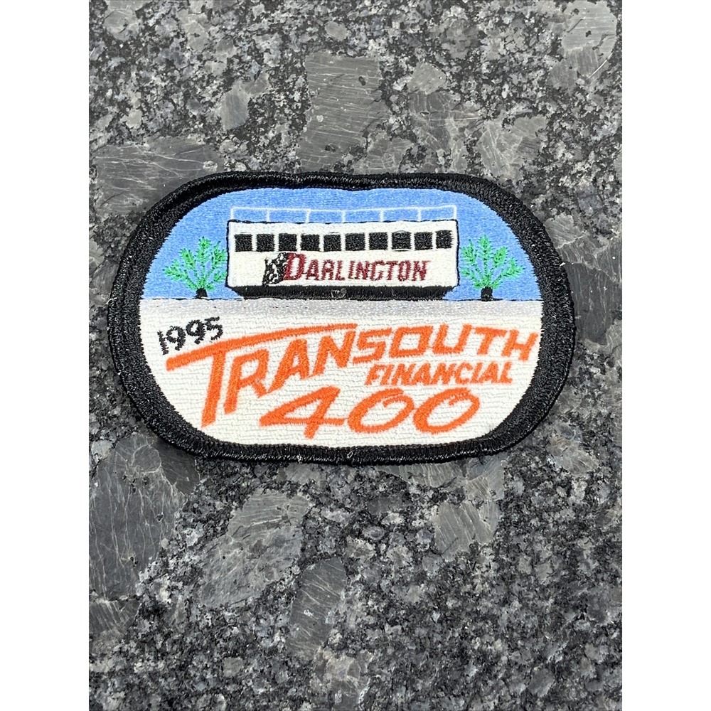 Nascar 1995 Darlington Transouth Financial 400 Souvenir Patch 2 3/4"x 4 1/8"